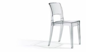 SE 2352.TR, Empilable trasparent chaise en plastique idal pour les bars