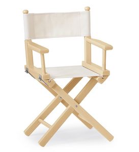 Mini Regista P, Chaise pliante en bois et tissu, pour les enfants