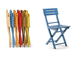 Onos0, Chaise pliante en bois, des couleurs diffrentes