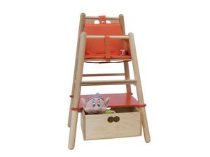 RONDO' HD, Chaise haute pour les enfants, la structure en bois de htre