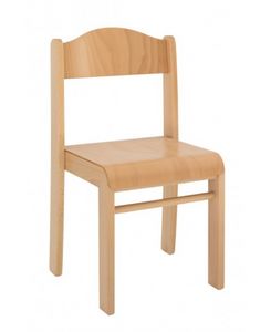 SISSI, Chaise empilable en htre, disponible en diffrentes hauteurs