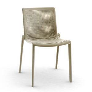 Kyra-S, Chaise moderne, empilable, rsistant, en plein air, en plastique