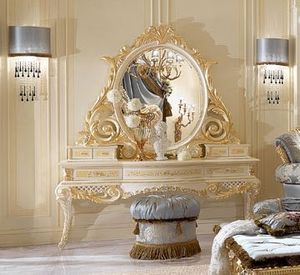 Royal Coiffeuse, Coiffeuse avec tiroirs, bois sculpt, pour les chambres