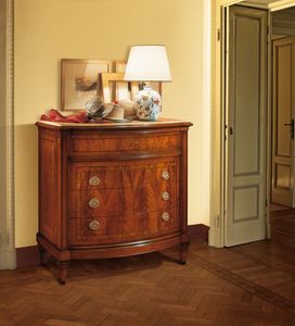 Art. 101, Noyer commode avec quatre tiroirs, le style de luxe classique