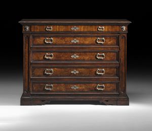 Art. 674 commode, Commode avec caractristiques stylistiques de la rgion romaine du 17me sicle