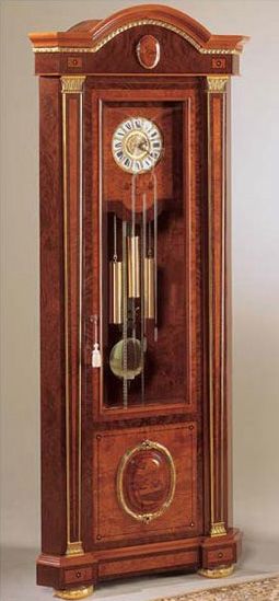 IMPERO / Grandfather corner clock , Comtoise en frne, style classique de luxe