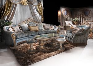 Bijoux Sittingroom, Divan dcor  la main pour le luxe classique salon