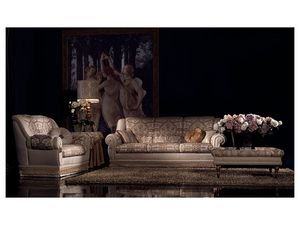 Cinzia canap, Fuligule sofa, style classique de luxe, diverses mesures