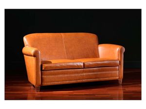 Ippolito Sofa, Canap en cuir, 30s et 50s style
