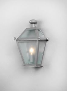 LUNGARNO GL3007WA-1SIMPLE, Demi lanterne en verre galvanis