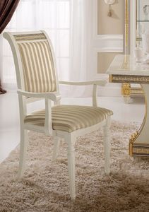 Liberty chaise avec accoudoirs, Chaise avec accoudoirs, avec un design classique, or prcieux feuilles dcorations
