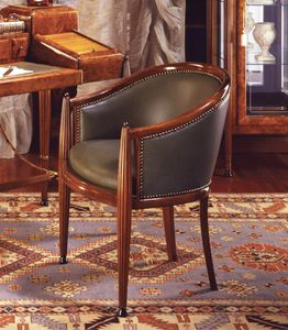 Art Dco Art.551 fauteuil, Fauteuil classique en cuir vritable
