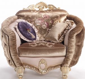 Isabelle fauteuil, Fauteuil enveloppant, avec des dtails luxueux