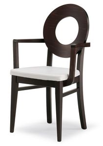PL 47 / UHP, Chaise avec dossier en bois et assise rembourre, en diffrentes couleurs