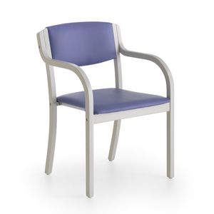 Marta 03 P, Chaise avec accoudoirs rembourrs avec des couleurs vives pour les cuisines