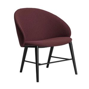 Lip Lo W, Fauteuil lounge en htre, assise et dossier rembourrs