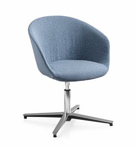 Flower, Fauteuil pivotant, pour salles de runion