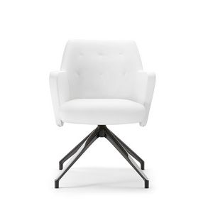 Wrap Plus 05, Fauteuil rembourr, avec base en mtal