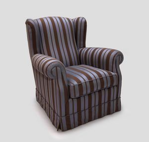 Bergere, Fauteuil avec jupe avec revtement en tissu