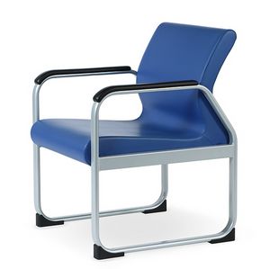 ONE 401 A, Chaise avec structure en acier, forme profile