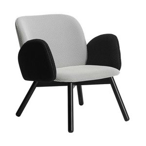 Takara LO W, Fauteuil lounge en frne, rembourr