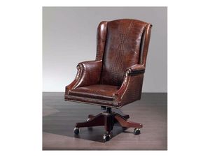 Fiore smooth, Chaise confortable tapiss en cuir pour le bureau