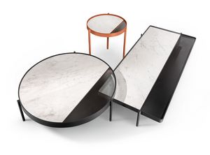 Valley table basse, Tables basses lgantes en mtal, marbre et verre