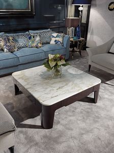 PALAIS-ROYAL Table basse, Table basse de luxe avec dessus en marbre