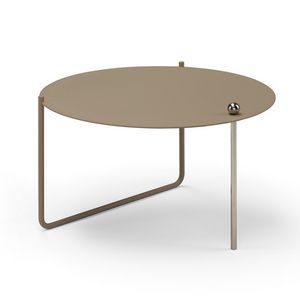 Neo, Petites tables en mtal rond, avec une conception gomtrique