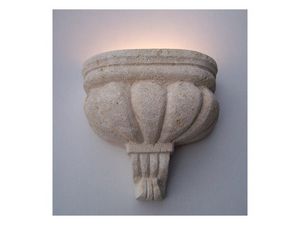 Agata, Lampe Applique  Vicence pierre blanche, lumire incandescente
