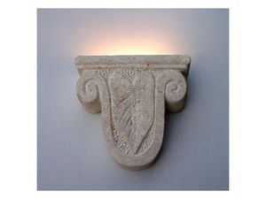 Ariete, Lampe de mur, forme de tte de blier, en pierre