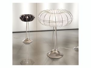 Moon table lamp, Lampe de table avec des lignes pures et minimalistes