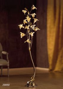 Art. 29820 Jolie, Lampadaire avec des dcorations en verre floral
