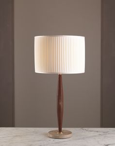 AMMOS HL1006TA-1, Lampe de table avec cadre en cuir