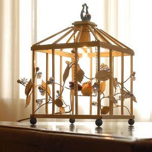 Claude TL-01 PG, Lampe  poser en forme de cage  oiseaux