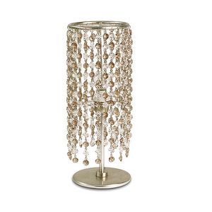 Gioia abat-jour, Lampe de table en fer, pendentifs en verre en 2 couleurs