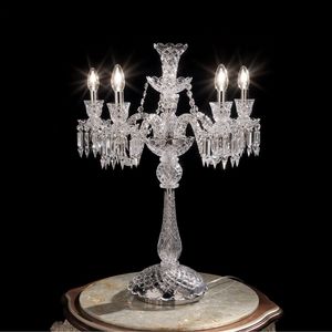 London TL-05 N, Lampe de table en verre de Murano et cristaux de Bohme