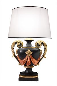 TABLE LAMP ART.LM 0050, Lampe en bois classique fabrique  la main