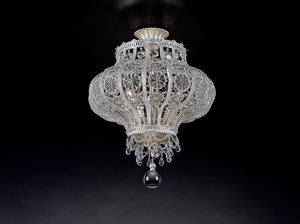 Art. 1429/PL4, Somptueuse lampe  suspension avec cristaux taills