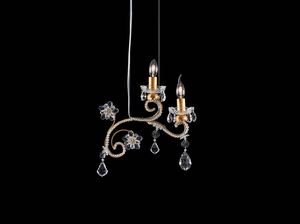 Art. 1480/S2, Lampe  suspension avec cristaux dcoratifs