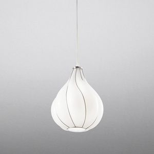 Goccia Rs409-030, Lampe  suspension en verre blanc