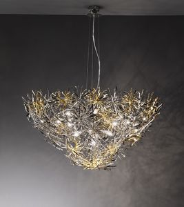 Ispirazione ceiling lamp, Lampe dans un style moderne, finition en nickel, chrome et or