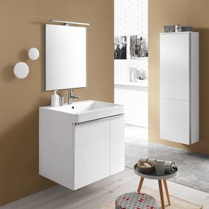 Round comp. 01, Lavabo dans Mineralmarmo, pour le linge