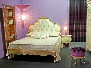 Art. 1600 Jasmine, Lit sculpt, tte de lit matelass, pour une chambre classique