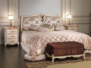Art. 2006-IM bed, Lit en bois massif, tte de lit en soie, pour htel de luxe