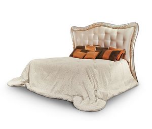 FLORE / lit, Lit avec tte de lit rembourre et sculpte