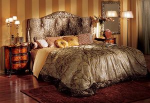 Florence bed, Lit de style classique avec tte de lit rembourre
