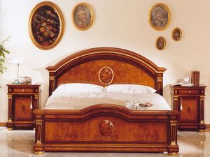 IMPERO / Lit double, Luxe classique de lit en bois, pour les chteaux
