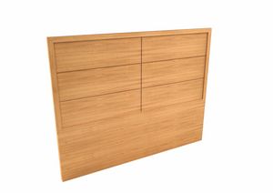 Eleganza tte de lit double, Tte de lit en bois pour lit double, pour htel