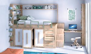 Impero-Young, Lit d'enfant avec mobilier peu encombrant